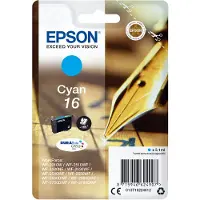 Epson Pen and crossword Singlepack Cyan 16 DURABrite Ultra Ink, Cyan, 3,1 ml, 1 Stück(e), 165 Seiten