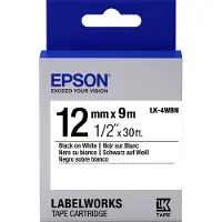 Epson Lk-4wbn Bandaufkleber 12x9 Mm
