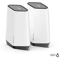 Netgear Orbi Pro SXK80 - - WLAN-System - (Router, Extender) - Netz - 1GbE, 2.5GbE - Wi-Fi 6 - Tri-Band - wandmontierbar, deckenmontierbar