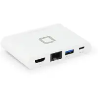 Dicota D31730, 100 W, 10,100,1000 Mbit/s, Weiß, 60 mm, 90 mm, 15,7 mm