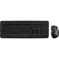 Cherry DW 5100, Volle Größe (100%), Kabellos, RF Wireless, AZERTY, Schwarz, Maus enthalten