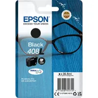 Epson 408L Brille DURABrite Ultra Single Black Tinte, Extrahohe (Super-) Ausbeute, Schwarz, Tinte auf Pigmentbasis, 36,9 ml, 1 Stück(e), Einzelpackung