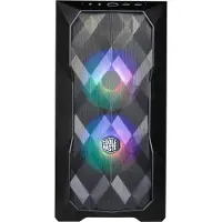 Cooler Master TD300, Mini Tower, PC, Schwarz, micro ATX, Mini-ITX, Netz, Kunststoff, Stahl, Gaming
