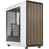 Fractal Design North , Midi Tower, PC, Weiß, ATX, micro ATX, Mini-ITX, Stahl, Gehärtetes Glas, Gaming