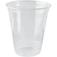 Papstar Trinkbecher pure Einweg 300ml Polylactid glasklar 70 St./Pack.