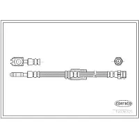 CORTECO Bremsschlauch ERSTAUSRÜSTERQUALITÄT [Hersteller-Nr. 19036321] für VW