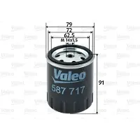 Valeo Kraftstofffilter 587717 für Mercedes-Benz Puch 123 G