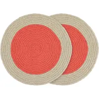 REMEMBER Tischsets Remember Baumwolle Raspberry (2er Set)-38 x 38 cm