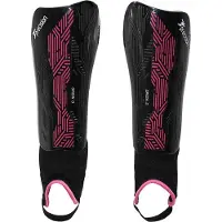 Precision Schienbeinschoner und Knöchelschutz Fußball schwarz pink XS