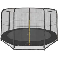 Magic Circle Pro Bodentrampolin Pro Black 366 cm mit Sicherheitsnetz