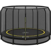 Magic Circle Pro Bodentrampolin Pro Black 410 cm mit Sicherheitsnetz