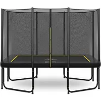 Magic Circle Pro Rechteckige Trampolin Pro Black 214 x 305 cm mit sicherheitsnetz