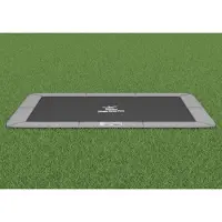Magic Circle Pro Flat to the ground Trampolin Rechteck Pro Grau 244x366 cm