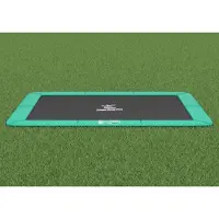 Magic Circle Pro Flat to the ground Trampolin Rechteck Pro Grün 244x366 cm