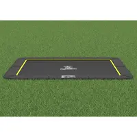Magic Circle Pro Flat to the ground Trampolin Rechteck Pro Schwarz 244x366 cm