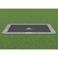 Magic Circle Pro Flat to the ground Trampolin Rechteck Pro Grau 214x305 cm