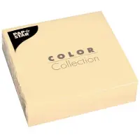 Papstar 700 Servietten, 3-lagig 1/4-Falz 33 cm x 33 cm creme