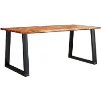 vidaXL Esstisch Baumkante 180x90x75 cm Massivholz Akazie