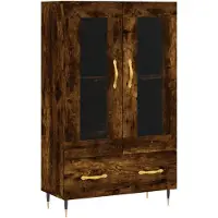 vidaXL Highboard Räuchereiche 69,5x31x115 cm Holzwerkstoff