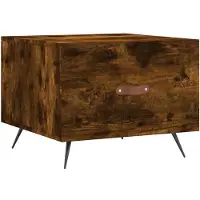 vidaXL Couchtisch Räuchereiche 50x50x40 cm Holzwerkstoff