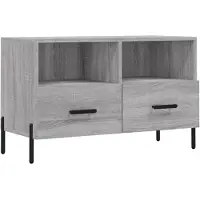 vidaXL TV-Schrank Grau Sonoma 80x36x50 cm Holzwerkstoff