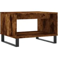 vidaXL Couchtisch Räuchereiche 60x50x40 cm Holzwerkstoff