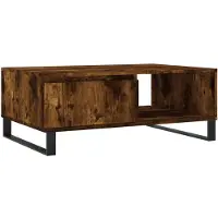 vidaXL Couchtisch Räuchereiche 90x60x35 cm Holzwerkstoff
