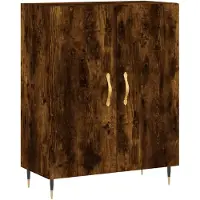 vidaXL Sideboard Räuchereiche 69,5x34x90 cm Holzwerkstoff