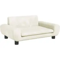 vidaXL Hundebett Creme 70x45x33 cm Samt