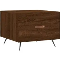 vidaXL Couchtisch Braun Eichen-Optik 50x50x40 cm Holzwerkstoff