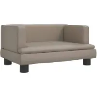 vidaXL Hundebett Cappuccino-Braun 60x40x30 cm Kunstleder