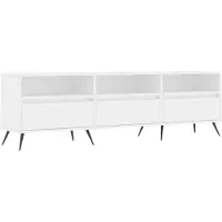 vidaXL TV-Schrank Weiß 150x30x44,5 cm Holzwerkstoff