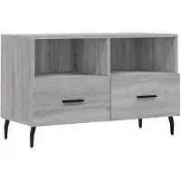 vidaXL TV-Schrank Grau Sonoma 80x36x50 cm Holzwerkstoff