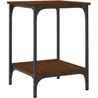 vidaXL Couchtisch Braun Eichen-Optik 40x40x55 cm Holzwerkstoff
