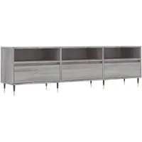vidaXL TV-Schrank Grau Sonoma 150x30x44,5 cm Holzwerkstoff