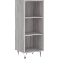 vidaXL Sideboard Grau Sonoma 34,5x32,5x90 cm Holzwerkstoff