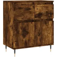 vidaXL Sideboard Räuchereiche 60x35x70 cm Holzwerkstoff