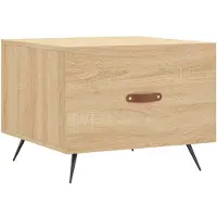 vidaXL Couchtisch Sonoma-Eiche 50x50x40 cm Holzwerkstoff