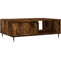 vidaXL Couchtisch Räuchereiche 90x60x35 cm Holzwerkstoff