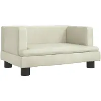 vidaXL Hundebett Creme 60x40x30 cm Samt