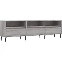vidaXL TV-Schrank Grau Sonoma 150x30x44,5 cm Holzwerkstoff