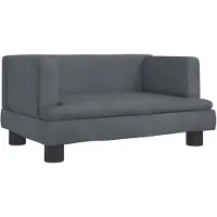 vidaXL Hundebett Dunkelgrau 60x40x30 cm Samt