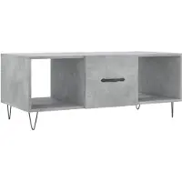 vidaXL Couchtisch Betongrau 102x50x40 cm Holzwerkstoff