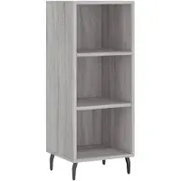 vidaXL Sideboard Grau Sonoma 34,5x32,5x90 cm Holzwerkstoff