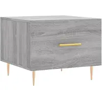 vidaXL Couchtisch Grau Sonoma 50x50x40 cm Holzwerkstoff