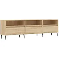 vidaXL TV-Schrank Sonoma-Eiche 150x30x44,5 cm Holzwerkstoff