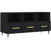 vidaXL TV-Schrank Schwarz 102x36x50 cm Holzwerkstoff