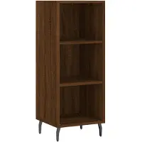 vidaXL Sideboard Braun Eichen-Optik 34,5x32,5x90 cm Holzwerkstoff