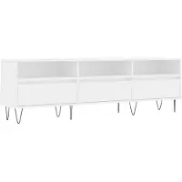 vidaXL TV-Schrank Weiß 150x30x44,5 cm Holzwerkstoff