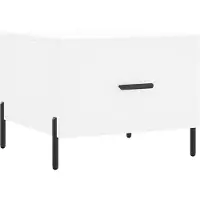 vidaXL Couchtisch Weiß 50x50x40 cm Holzwerkstoff